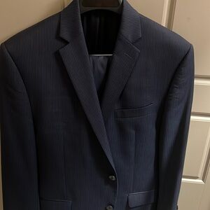 40r Calvin klein pinstripe suit, pants 34x30